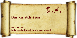 Danka Adrienn névjegykártya
